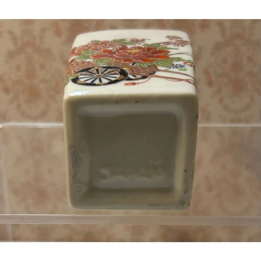 Vintage Miyako Style Mini Porcelain White Vase Japan 3 5/8